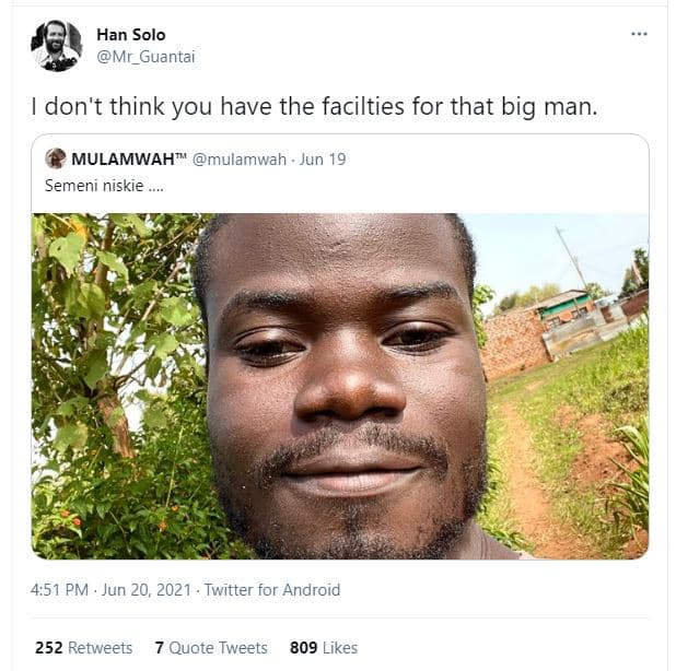 Han solo mr_guantai don't think you have the facilties for that big man. mulamwa