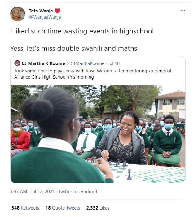 Tata wanja wanjaawanja liked such time wasting events in highschool yess let's m
