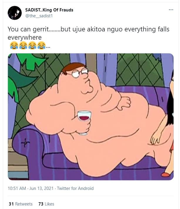 Sadist_king of frauds the sadist1 you can gerrit.. but ujue akitoa nguo everythi