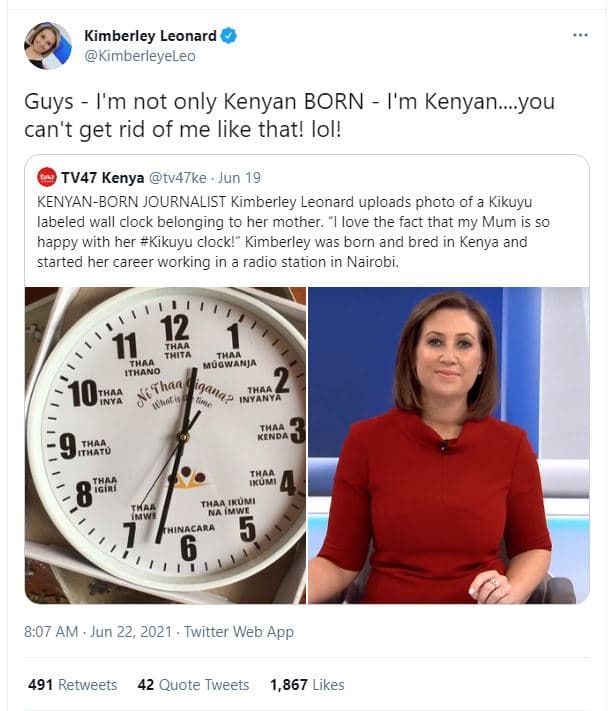 Kimberley leonard kimberleyeleo guys im not only kenyan born im kenyan.you can't