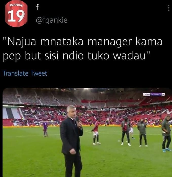Frankie f 19 fgankie najua mnataka manager kama pep but sisi ndio tuko wadau tra