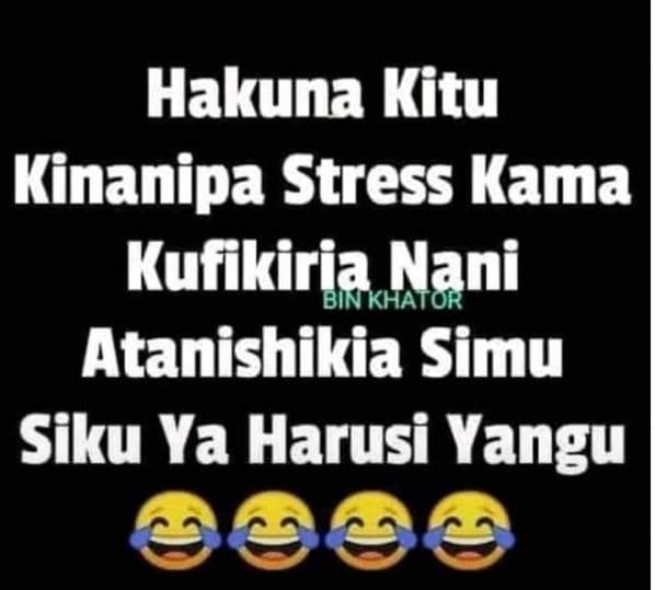 Hakuna kitu kinanipa stress kama kufikiria nani atanishikia simu siku ya harusi