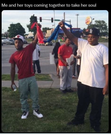 Me and her toys coming together to take her soul