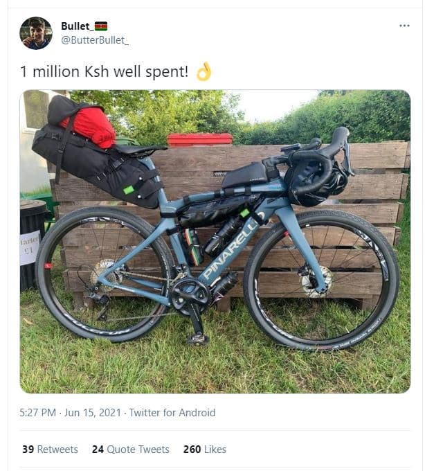 Bullet_ butterbullet _ million ksh well spent! 5.27 pm jun 15, twitter for andro