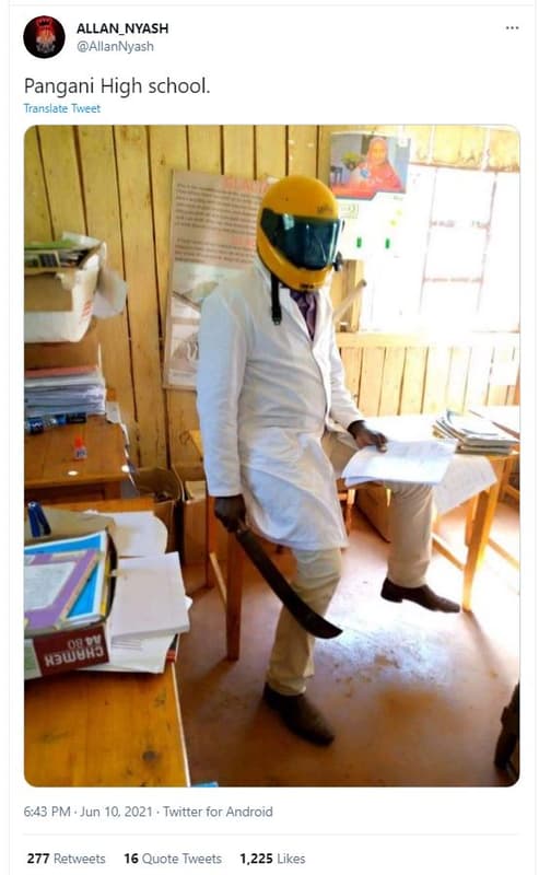 Allan_nyash allannyash pangani high school. translate twveet 6.43 pm . jun 10, t