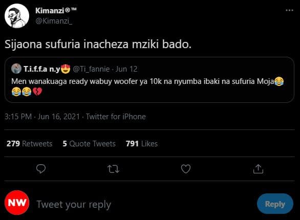 Kimanzi kimanzi _ sijaona sufuria inacheza mziki bado. tiffa ny ti_fannie jun me