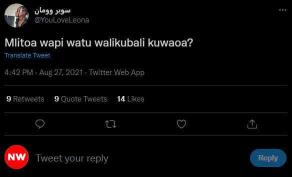 Ule9s x9w youloveleona mlitoa wapi watu walikubali kuwaoa? translate tweet 4.42