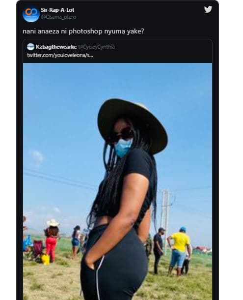 Sirrapalot osama_orero nani anaeza ni photoshop nyuma yake? igbagthewearke cycie