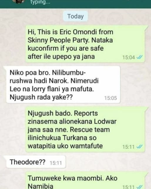 Typing . today hi, this is eric omondi from skinny people party. nataka kuconfir