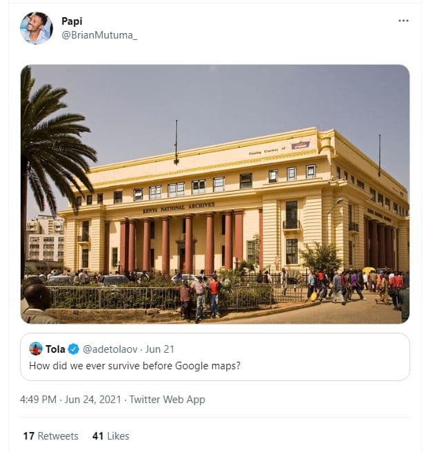 Papi brianmutuma_ tola adetolaov jun 21 how did we ever survive before google ma