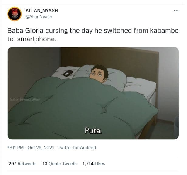 Allan_nyash allannyash baba gloria cursing the day he switched from kabambe to s