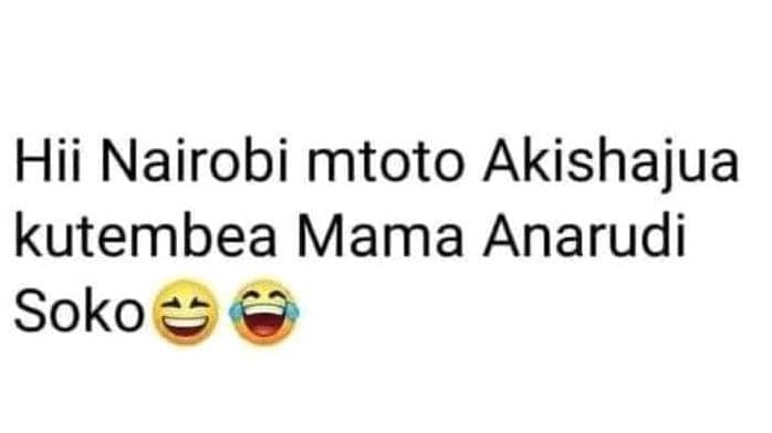 Hii nairobi mtoto akishajua kutembea mama anarudi soko
