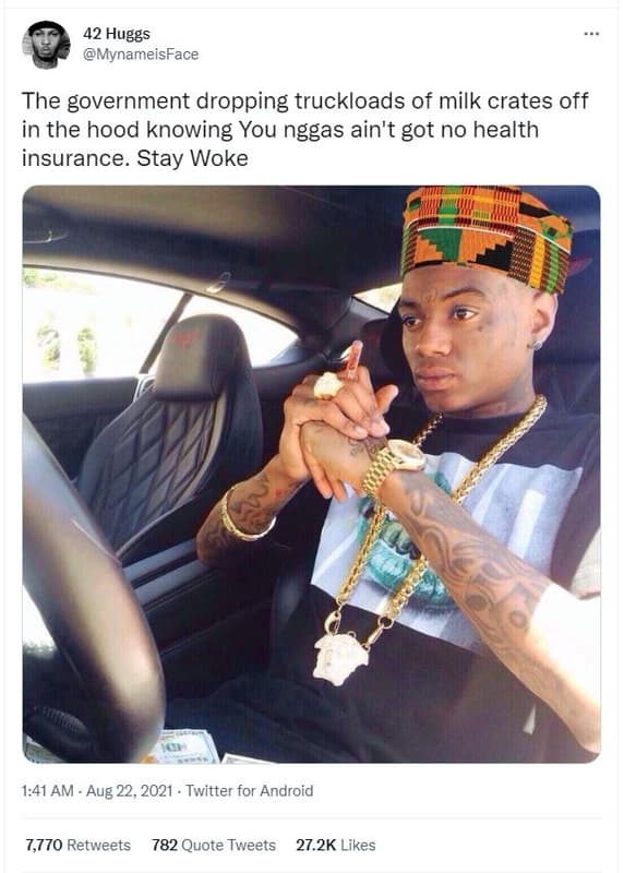 42 huggs mynameisface the government dropping truckloads of milk crates off in t