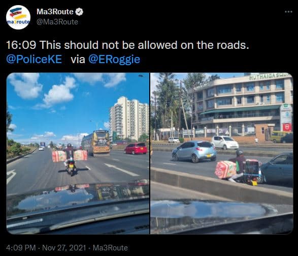 Ma3route tout ma3route 16.09 this should not be allowed on the roads_ policeke v