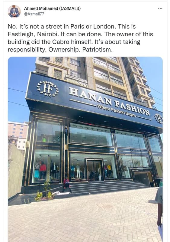 Ahmed mohamed asmali asmali77 no. its not a street in paris or london. this is e