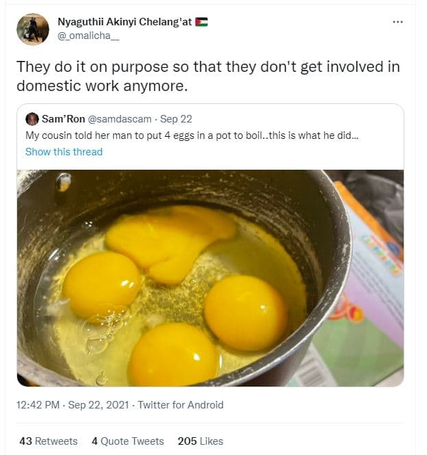 Nyaguthii akinyi chelang'at omalicha they do it on purpose so that they don't ge