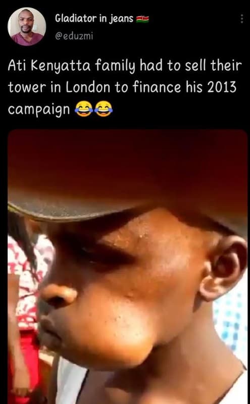 Gladiator in jeans eduzmi ati kenyatta family had to sell their tower in london