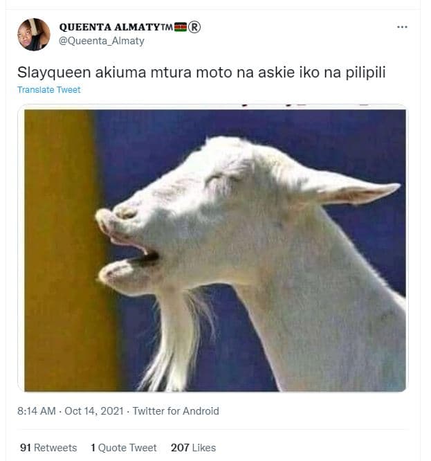 Queenta almatytm queenta_almaty slayqueen akiuma mtura moto na askie iko na pili