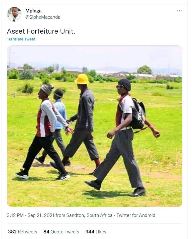 Mpinga siphemacanda asset forfeiture unit. translate tweet 3.12 pm sep 21, from
