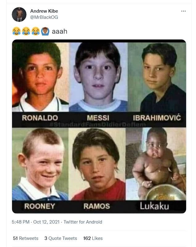 Andrew kibe mrblackog aaah ronaldo messi ibrahimovic qdan rooney ramos lukaku 5.