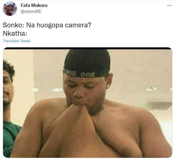 Fafa mukuru osoroke sonko na huogopa camera? nkatha translate tweer 68 008