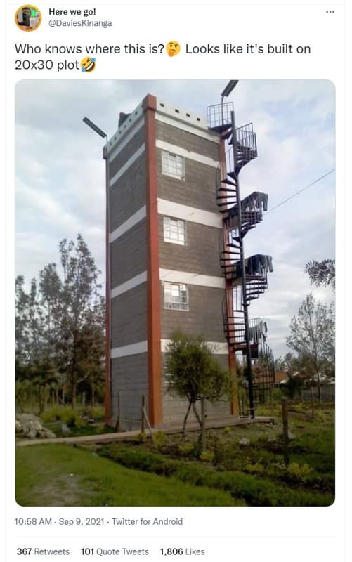 Here we go! davieskinanga who knows where this is? 20x30 plot looks like it's bu