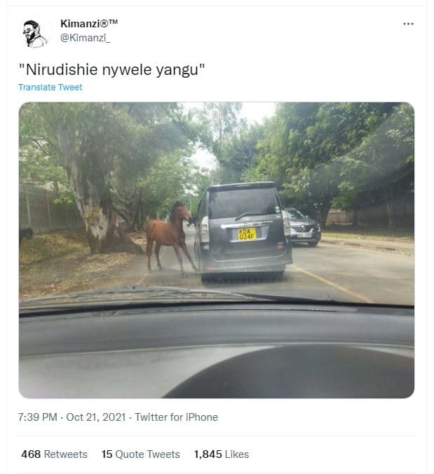 Kimanzitw kimanzi _ nirudishie nywele yangu translate tweet eo4f 7.39 pm oct 21,