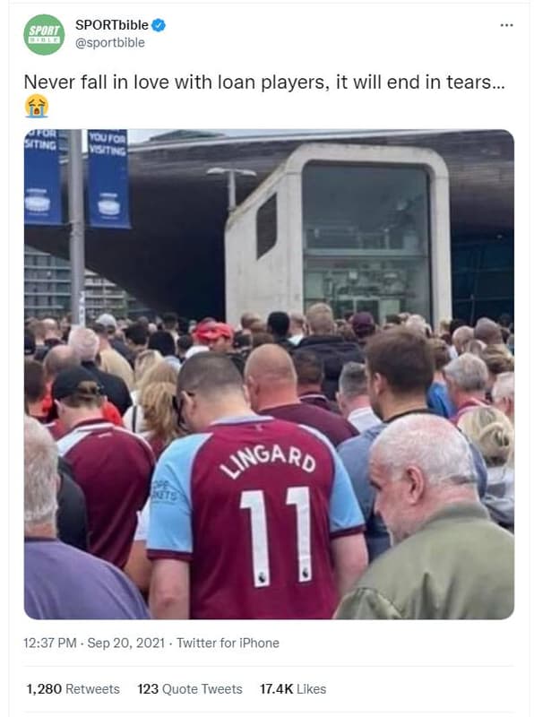 Sportbible sportbible j never fall in love with loan players, it will end in tea