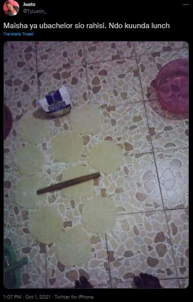 Ueto tyluatin _ maisha ya ubachelor sio rahisi. ndo kuunda lunch 1.07 pm oct 1 t