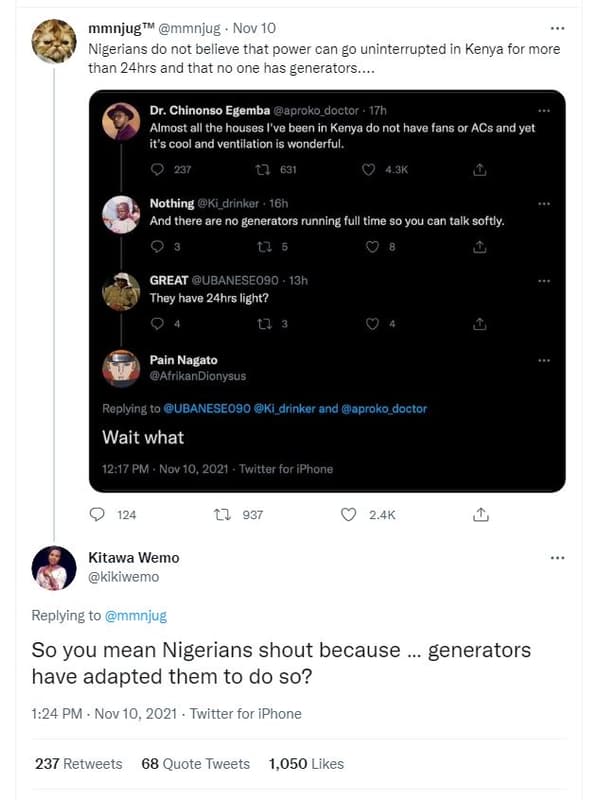 Mmnjug mmnjug nov 10 nigerians do not believe that power can g0 uninterrupted in