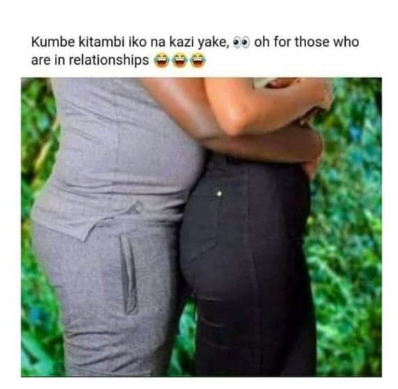 Kumbe kitambi iko na kazi yake oh for those who are in relationships