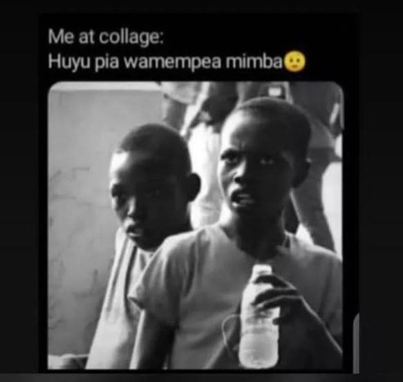 Me at collage huyu pia wamempea mimba