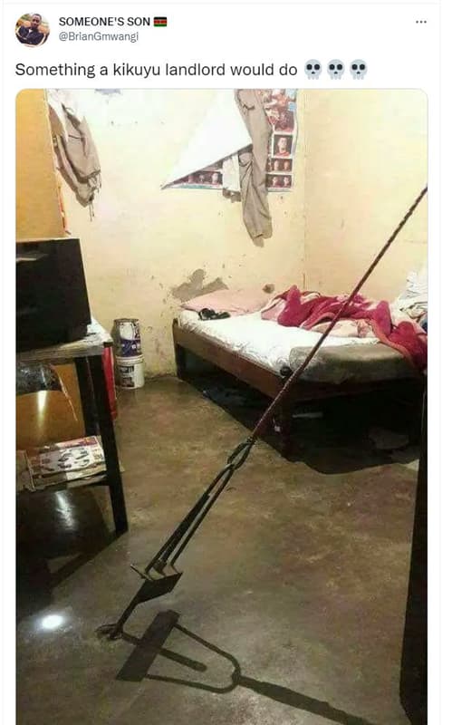 Someone's son briangmwangi something a kikuyu landlord would do