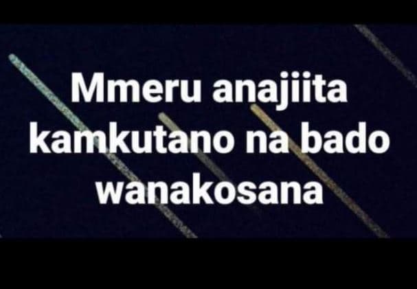 Mmeru anajiita kamkutano na bado wanakosana