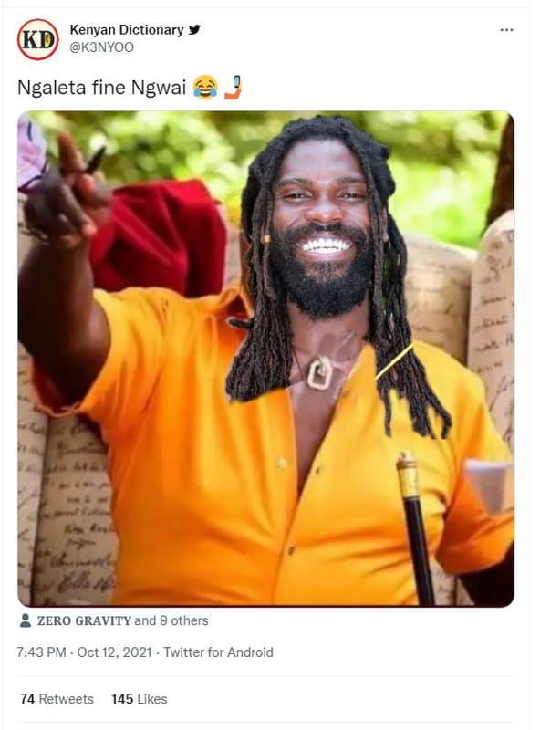 Kenyan dictionary k3nyoo ngaleta fine ngwai zero gravity and 9 others 7.43 pm oc