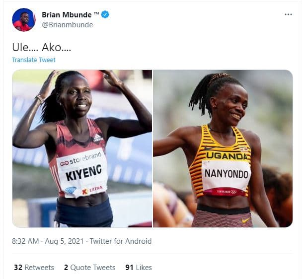 Brian mbunde brianmbunde ule. ako translate tweet sto ebrand g2 kiyeng uganda na