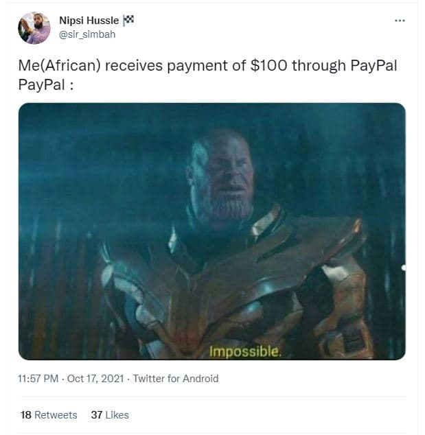 Nipsi hussle sir_simbah meafrican receives payment of 100 through paypal paypal