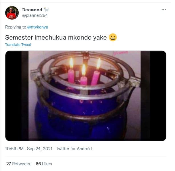 Desnond planner254 replying to ntvkenya semester imechukua mkondo yake translate