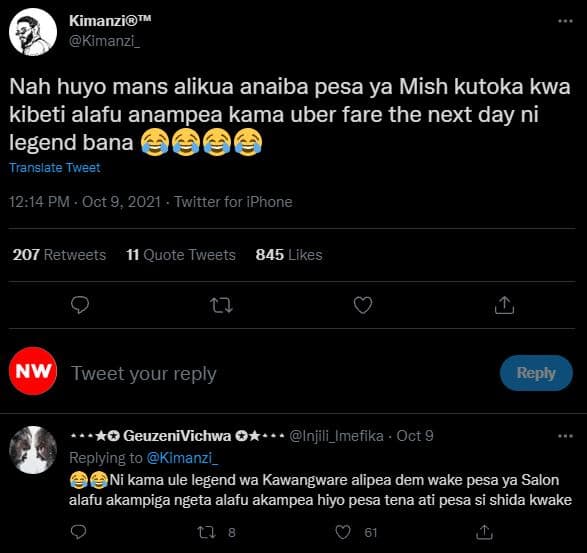 Kimanzitm kimanzi _ nah huyo mans alikua anaiba pesa ya mish kutoka kwa kibeti a