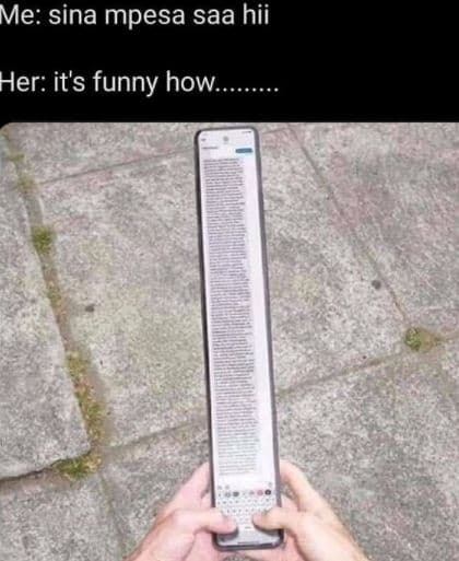 Me sina mpesa saa hii her it's funny how._