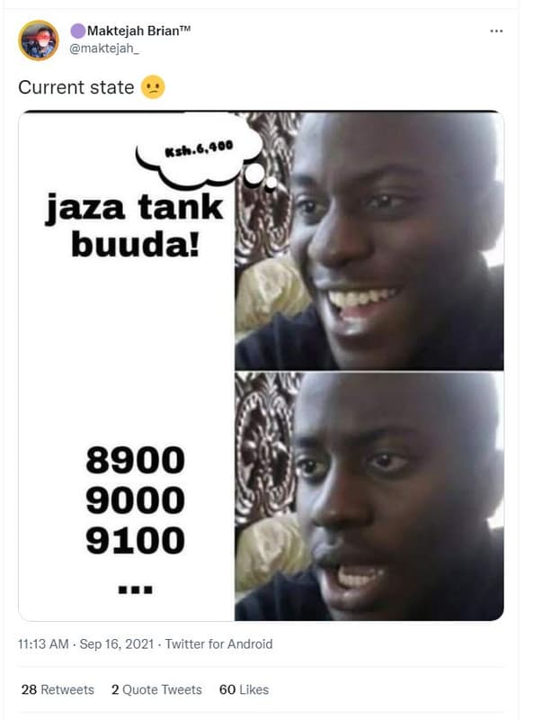 Maktejah briantm maktejah _ current state jaza tank buuda! 11.13 am sep 16, twit