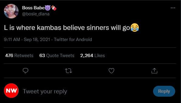 Boss babe bosie_diana lis where kambas believe sinners will go 9.11 am . sep 18,