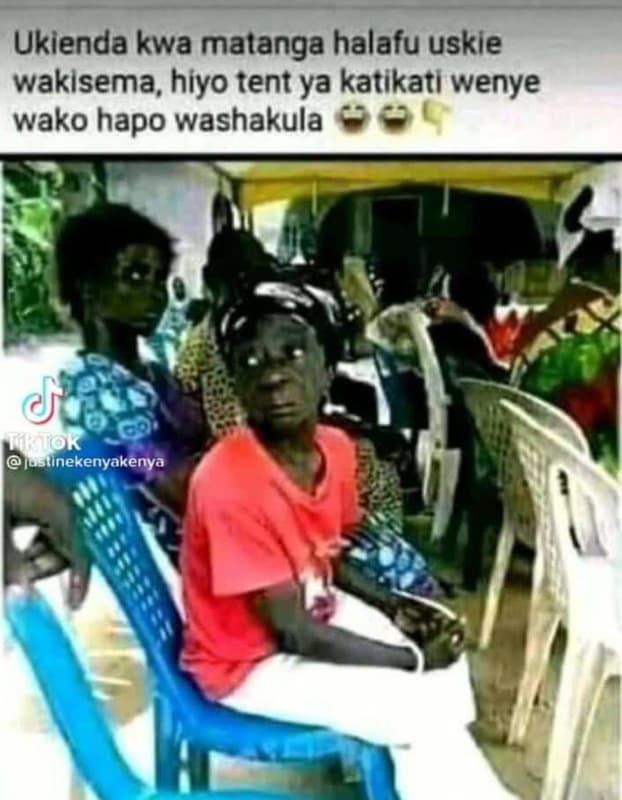 Ukienda kwa malanga halafu uskie waklsema, hiyo tent ya katikati wenye wako hapo