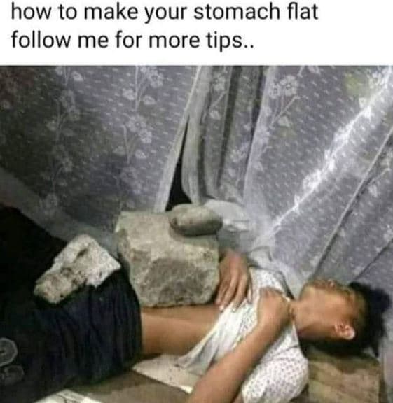 How to make your stomach flat follow me for more tips..