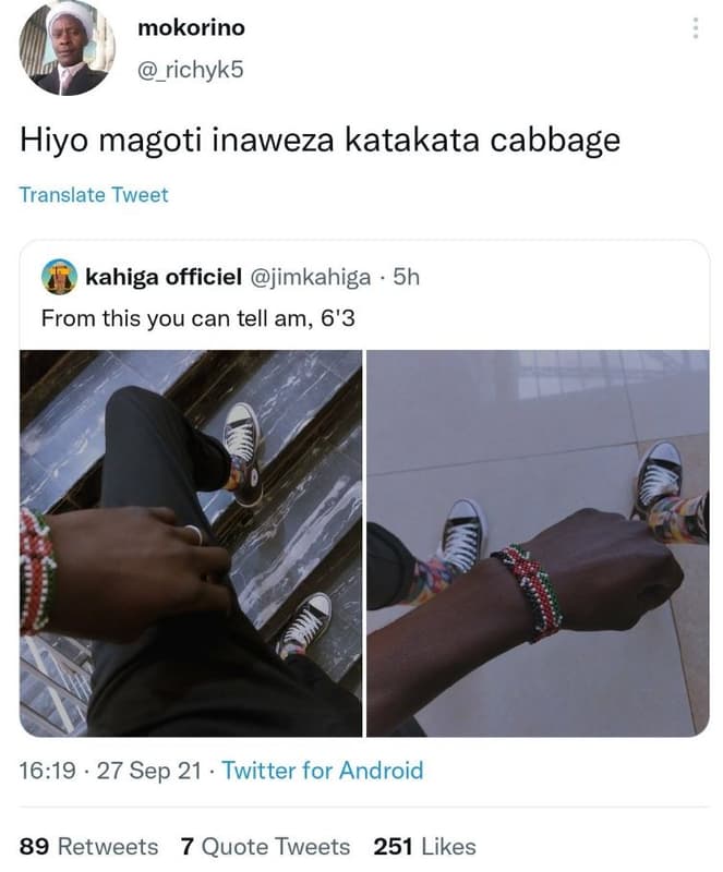 Mokorino _richyk5 hiyo magoti inaweza katakata cabbage translate tweet kahiga of
