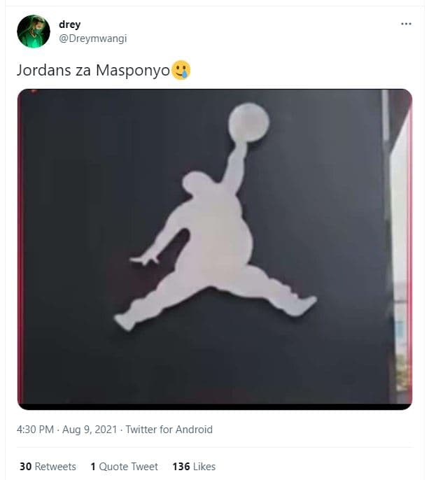 Drey dreymwangi jordans za masponyo 4.30 pm aug 9, twitter for android 30 retwee