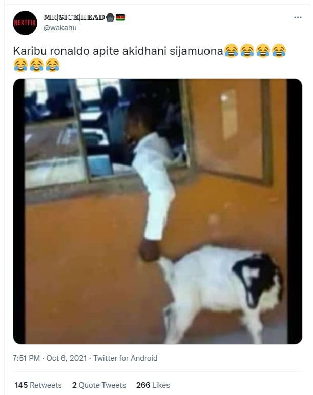 Meisickieead extfu wakahu _ karibu ronaldo apite akidhani sijamuona à 7.51 pm oc