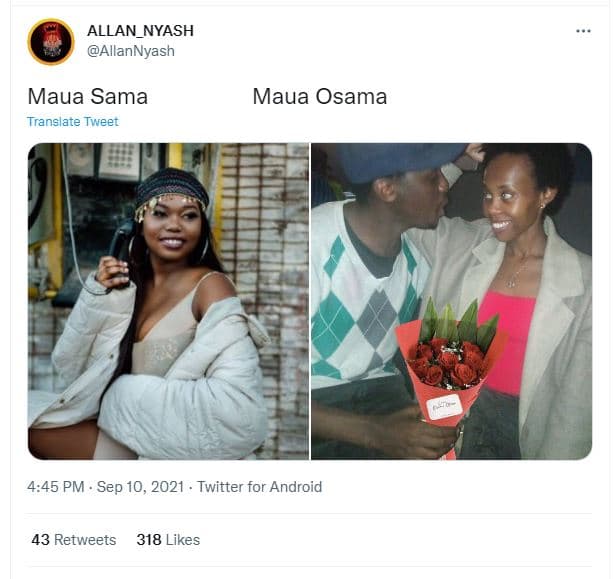 Allan_nyash allannyash maua sama translate tweet maua osama 4,45 pm sep 10, twit