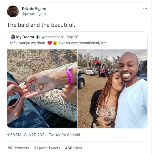 Private figure privatefigure the bald and the beautiful . my doctor mmmicheni .