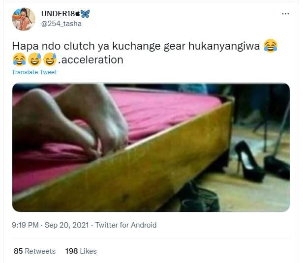 Underi88 254_tasha hapa ndo clutch ya kuchange gear hukanyangiwa acceleration tr